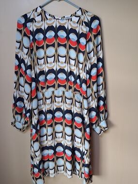 H&M Women's Retro Geometric Print Dress; Size 12